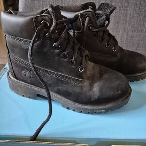 Black Timberland Kids Boots